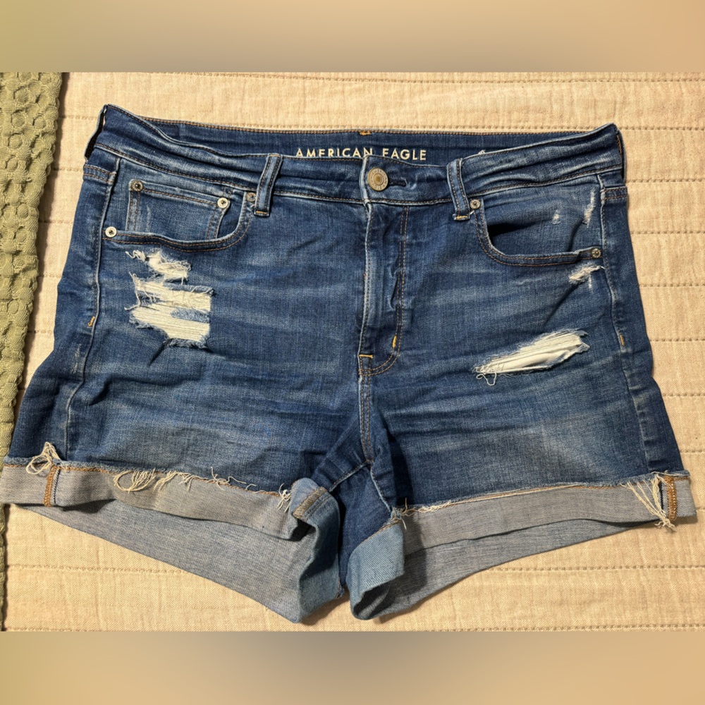 American Eagle cuffed denim shorts